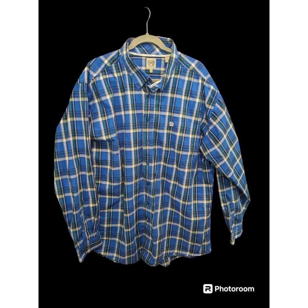 CINCH MEN'S LONG SLEEVE BUTTON UP SHIRT ‎ GORGEOUS DESIGN SIZE XXL